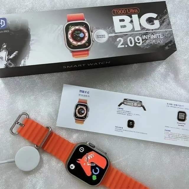 T900 Ultra Smart Watch - 2.09 Infinite Display - 49MM Dial Size - Built-in Games - Bluetooth Calling(random color).T900 Ultra Smart Watch - 2.09 Infinite Display - 49MM Dial Size - Built-in Games - Bluetooth Calling(random color).