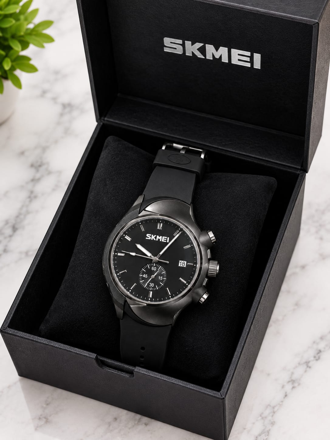 SKMEI Men’s Chronograph Watch – Stylish & Durable Wristwatch