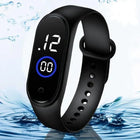 Latest M4 LED Watch Digital Sports Bracelet for Boys & Girls – Waterproof Touch Display – Random Band Color (Without Box)